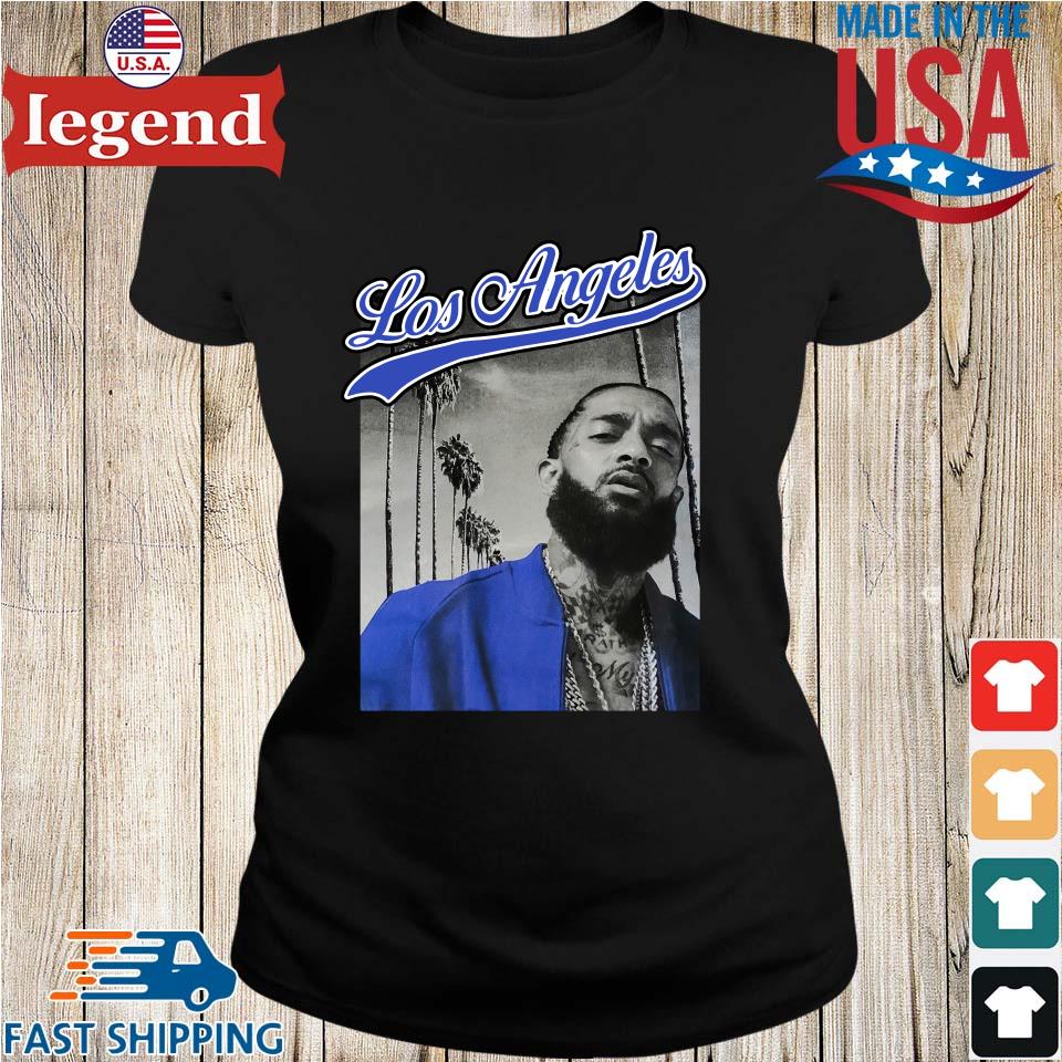 Nipsey Hussle Blue Los Angeles 80s Women's T Shirt 