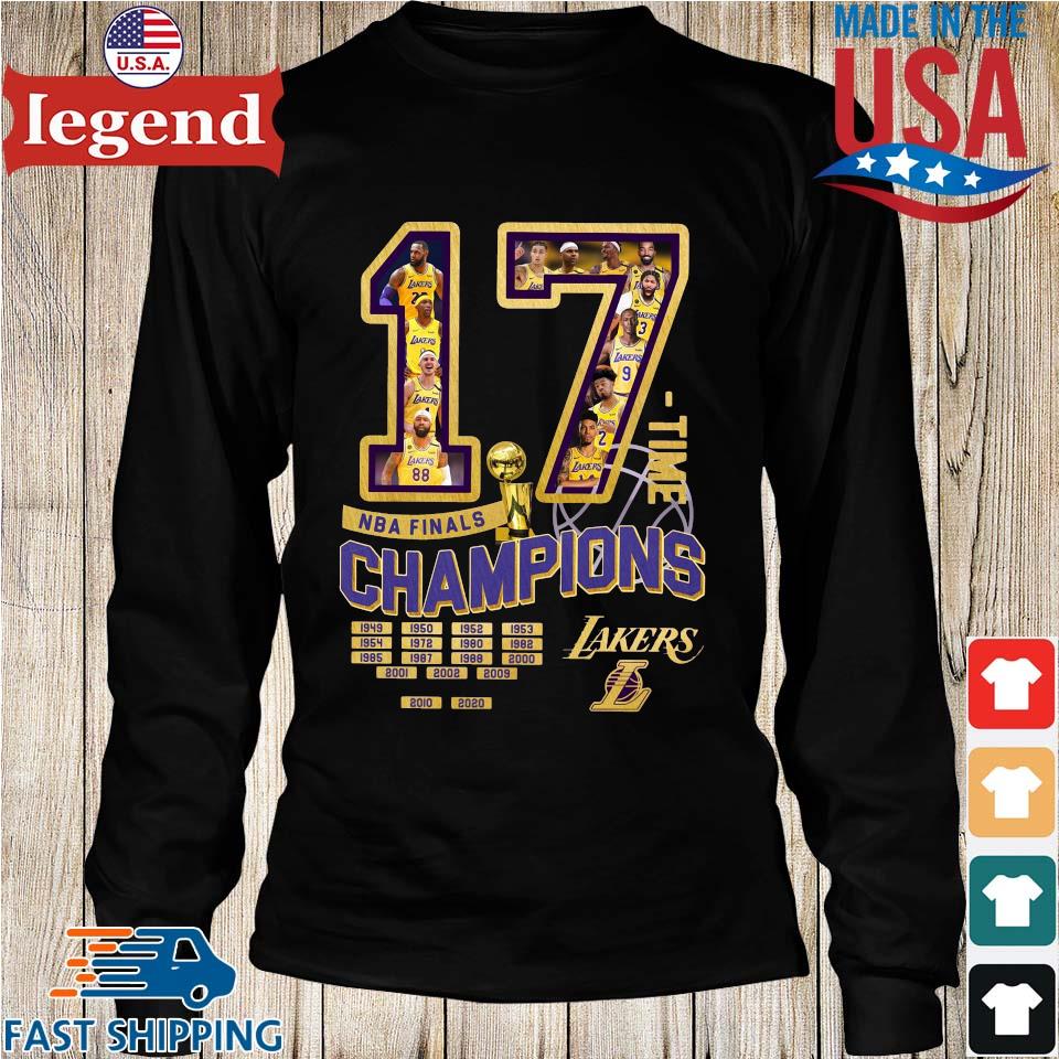 17 NBA Finals Champions Los Angeles Lakers 1949 2020 shirt, hoodie,  sweater, long sleeve and tank top