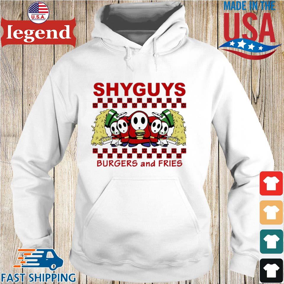 shy guys burgers and fries shirt