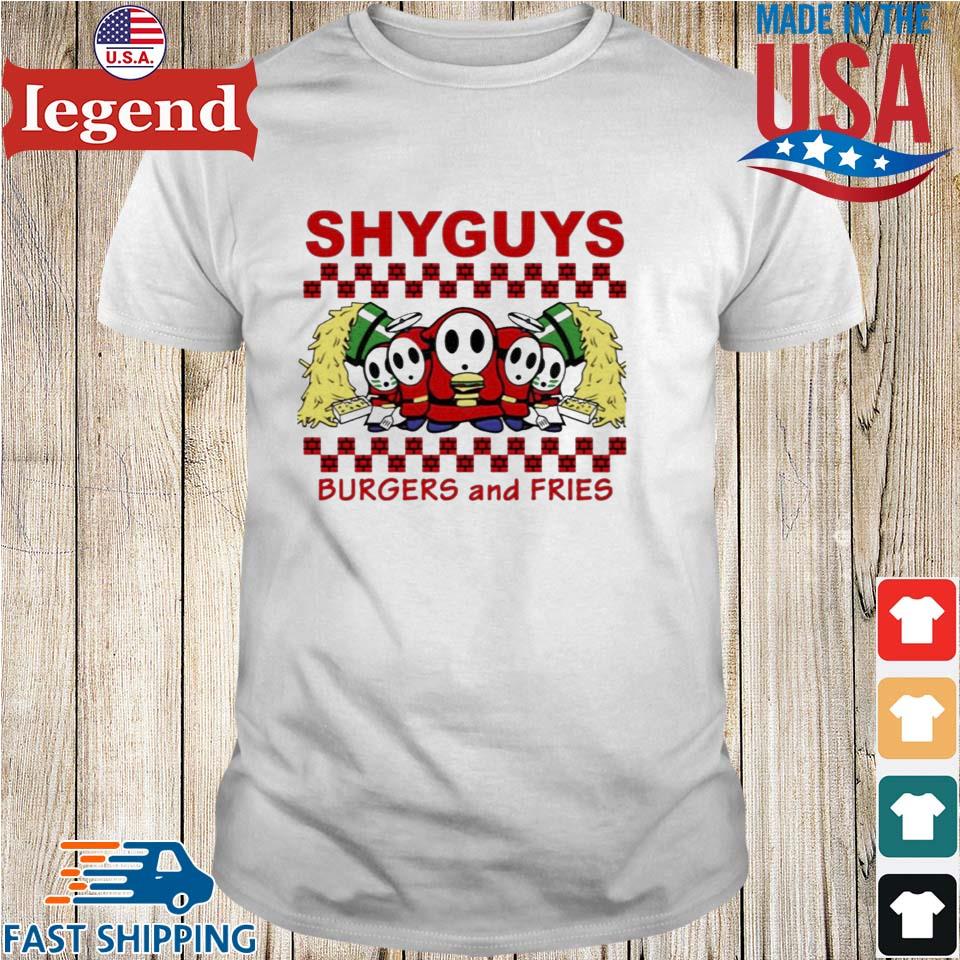 shy guys burgers and fries shirt