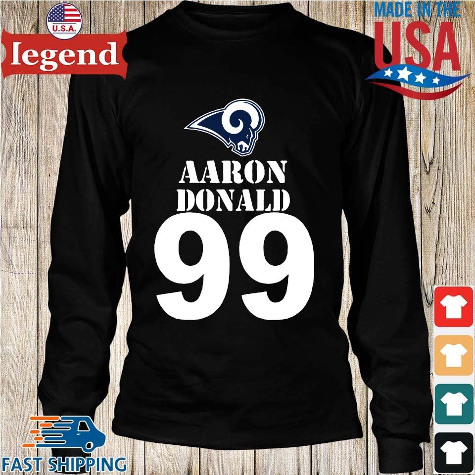 Aaron Donald 99 Los Angeles Rams Inverted Legend Gray Jersey shirt