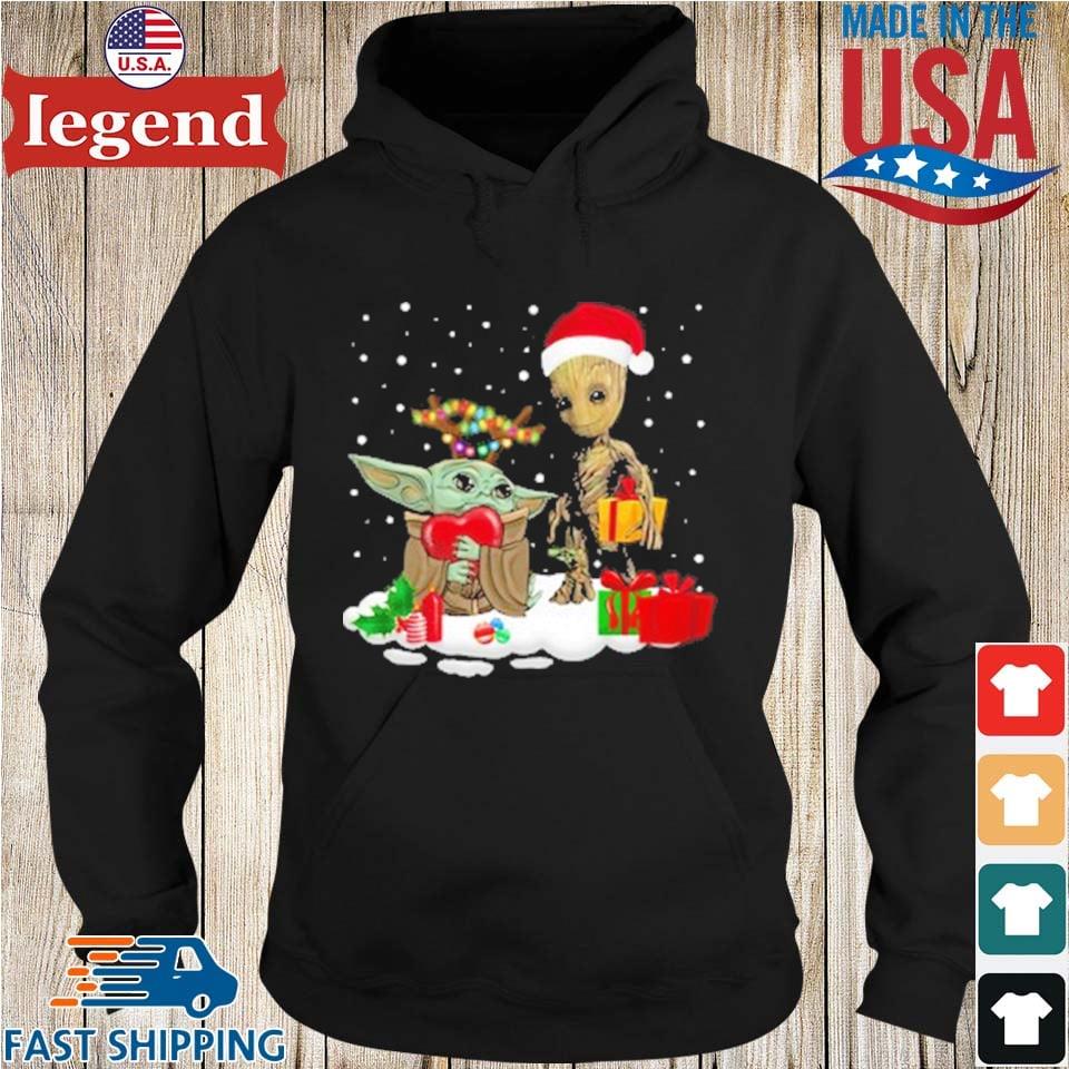 Baby yoda and discount baby groot christmas sweater