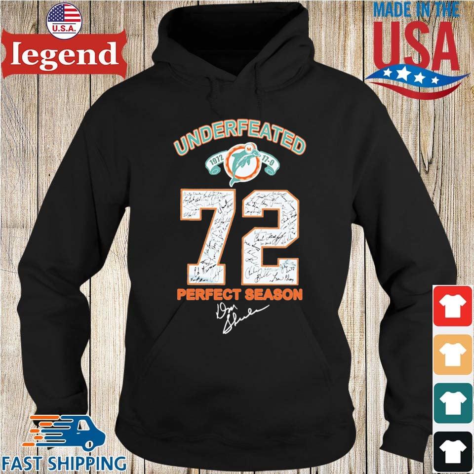 Miami Dolphins Undefeated 72 Perfect Season Signatures Shirt,Sweater,  Hoodie, And Long Sleeved, Ladies, Tank Top