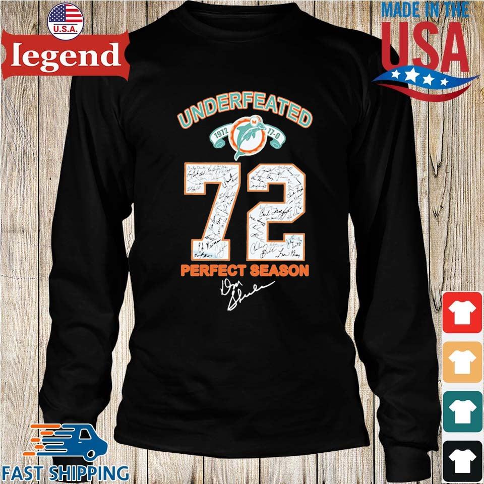 Undefeated 1972 Miami Dolphins 72 Perfect Season Signatures T