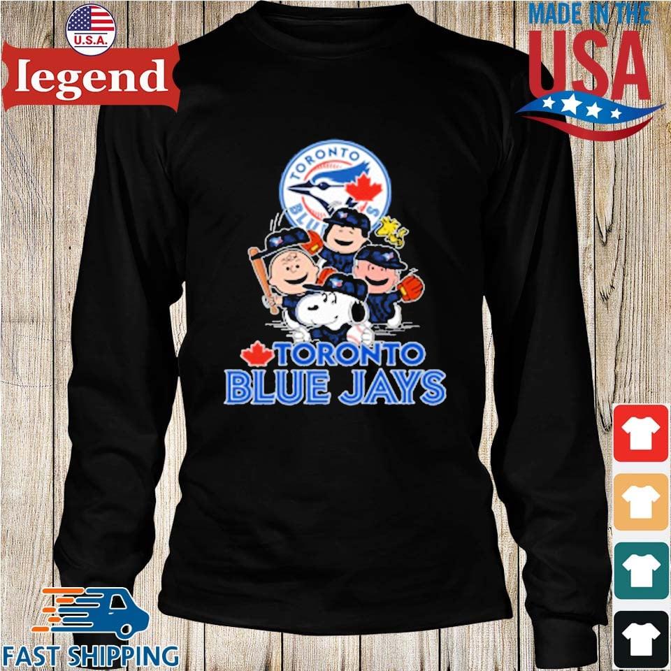 MLB Toronto Blue Jays Snoopy Charlie Brown Woodstock The Peanuts Movie Baseball  T Shirt - Rookbrand