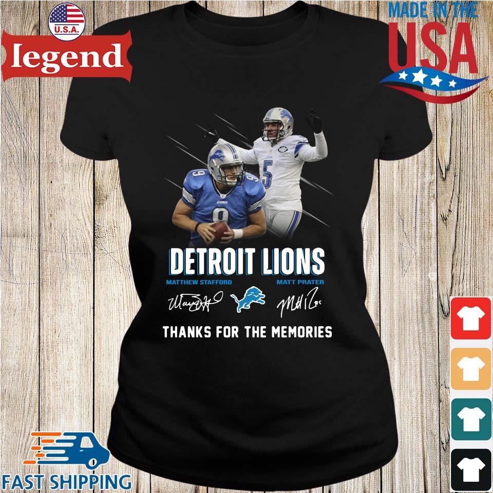 Detroit Lions Matthew Stafford Matt Prater thank you for the