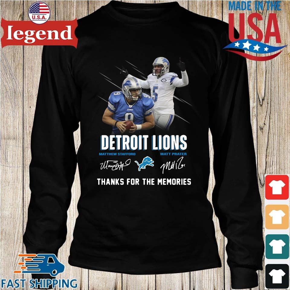 Matthew Stafford Thank For The Memories Shirt - High-Quality Printed Brand