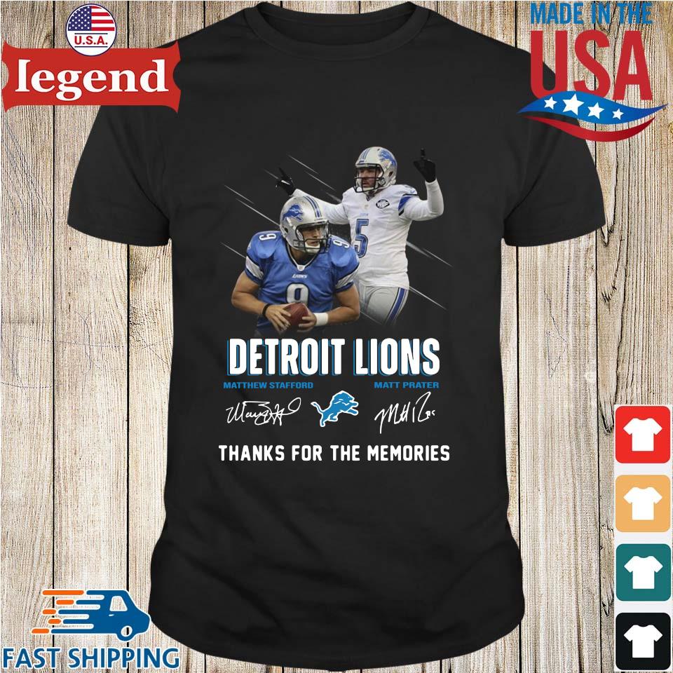 Detroit Lions Matthew Stafford Matt Prater thank you for the