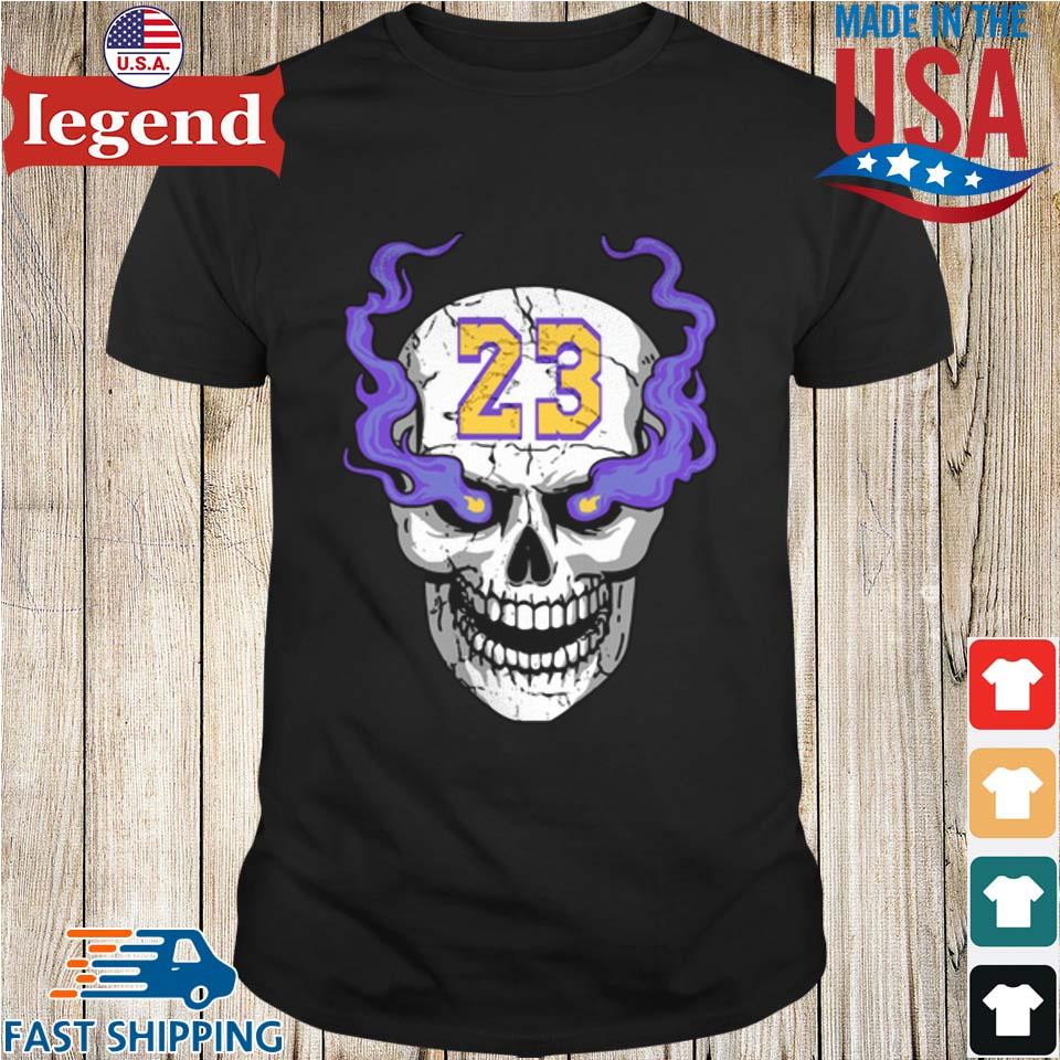 Skull Lebron James Los Angeles Lakers Basketball Shirt,Sweater, Hoodie, And  Long Sleeved, Ladies, Tank Top