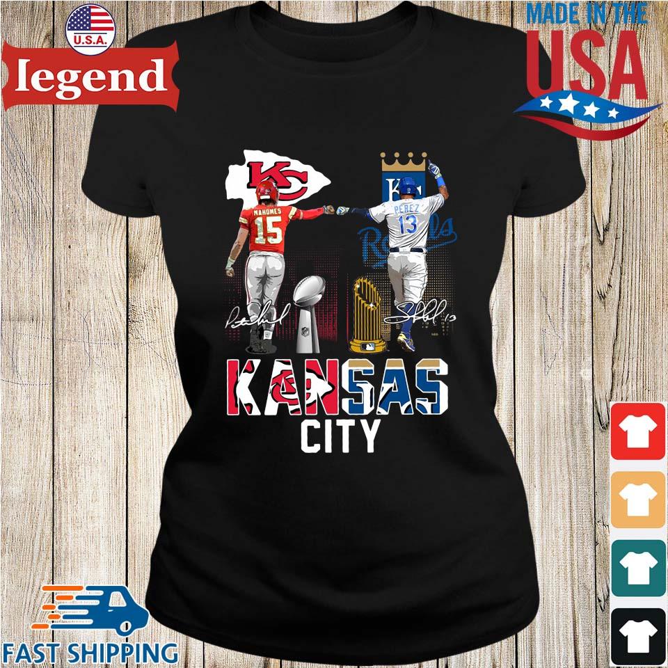 Kansas City Chiefs Mahomes And Kansas City Royals Perez Shirt