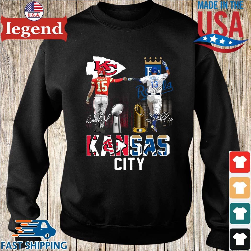 Kansas City Royals and Kansas City Chiefs Perez and Mahomes shirt
