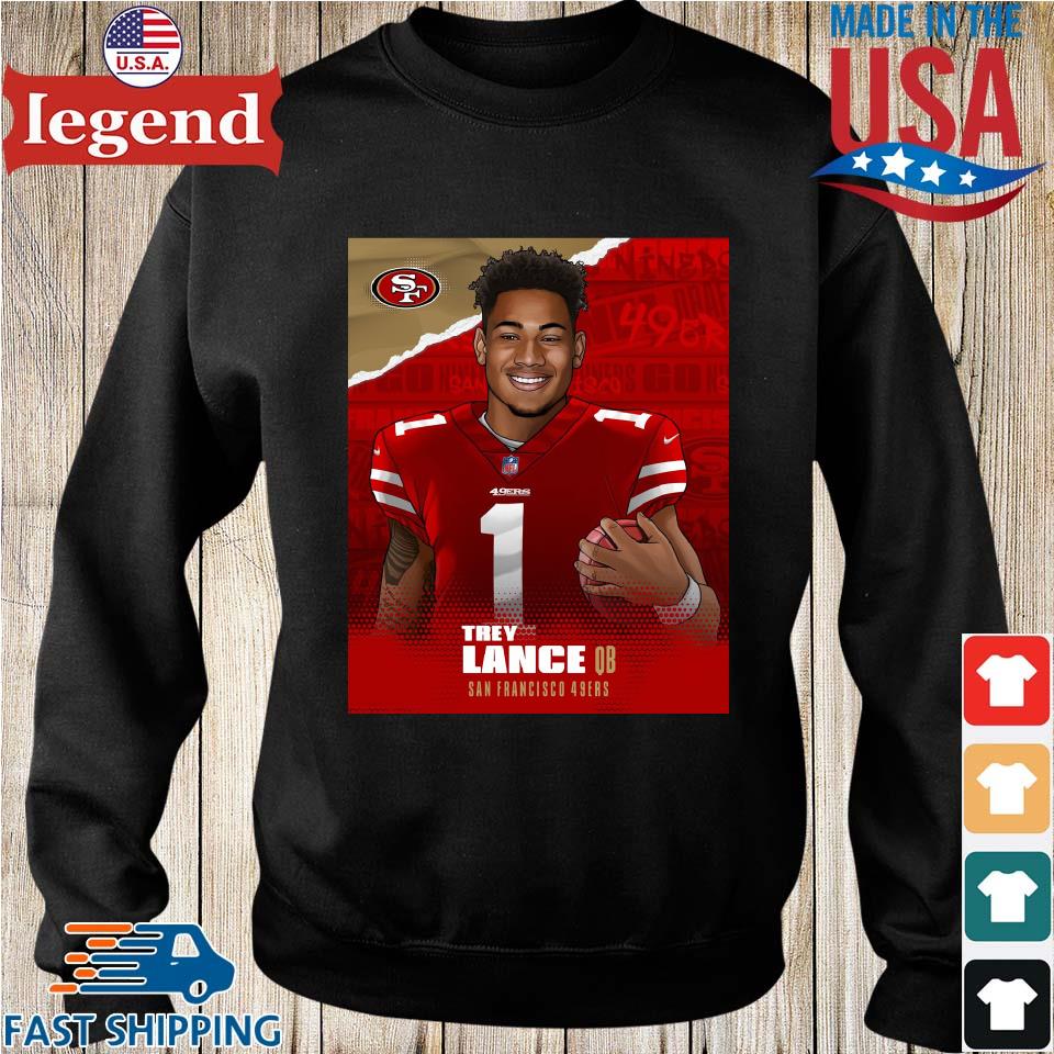 San francisco 49ers trey lance shirt, hoodie, sweater, long sleeve