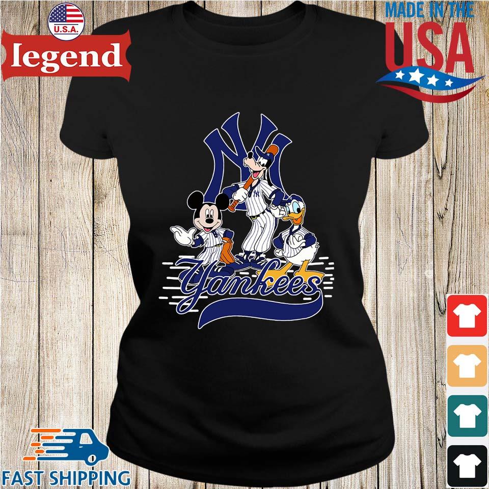 Mickey Mouse Goofy And Donald Duck New York Yankees Shirt, hoodie