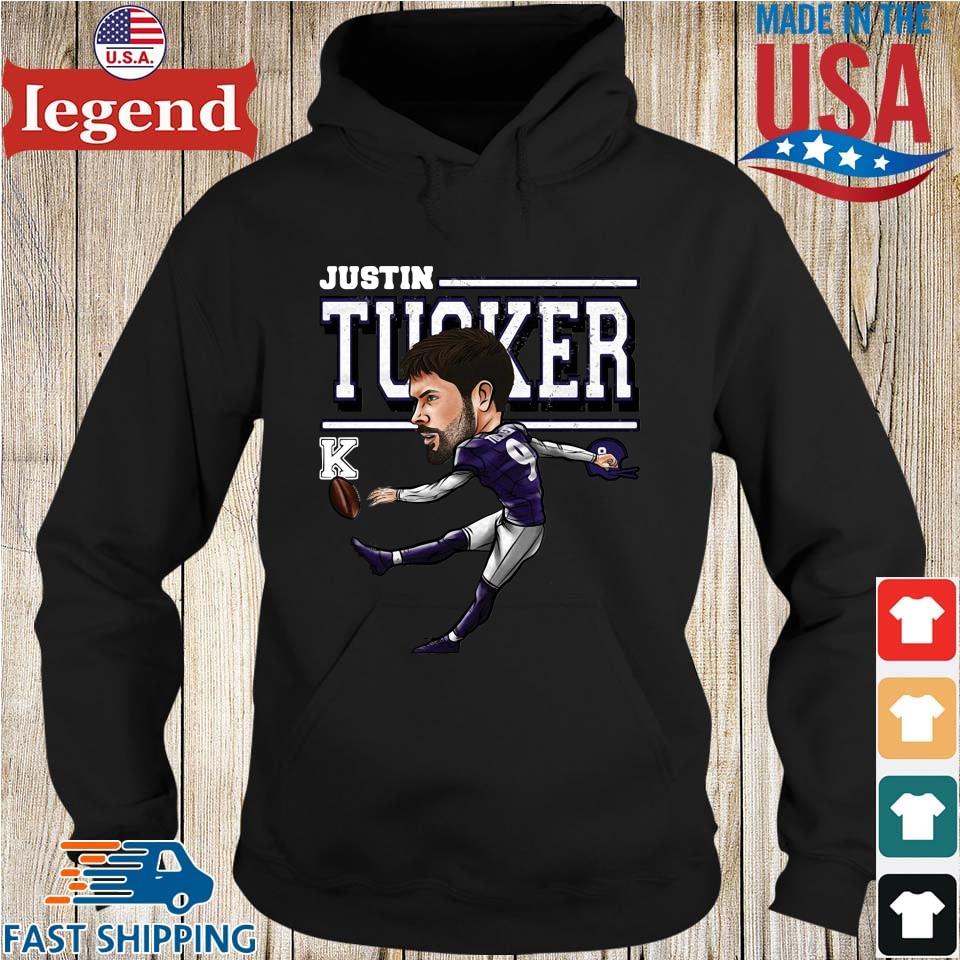 Baltimore Ravens Justin Tucker Cartoon Shirt,Sweater, Hoodie, And