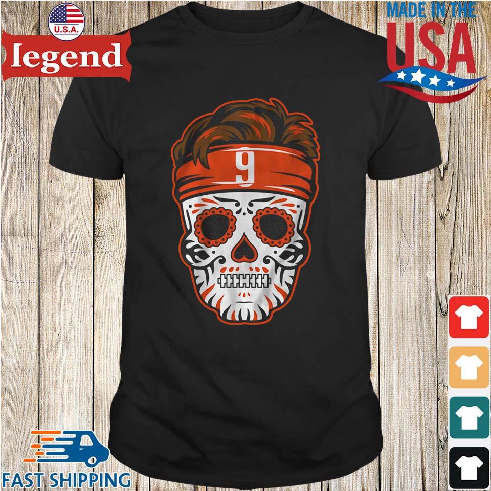 Cincinnati Bengals Joe Burrow Sugar Skull Shirt,Sweater, Hoodie