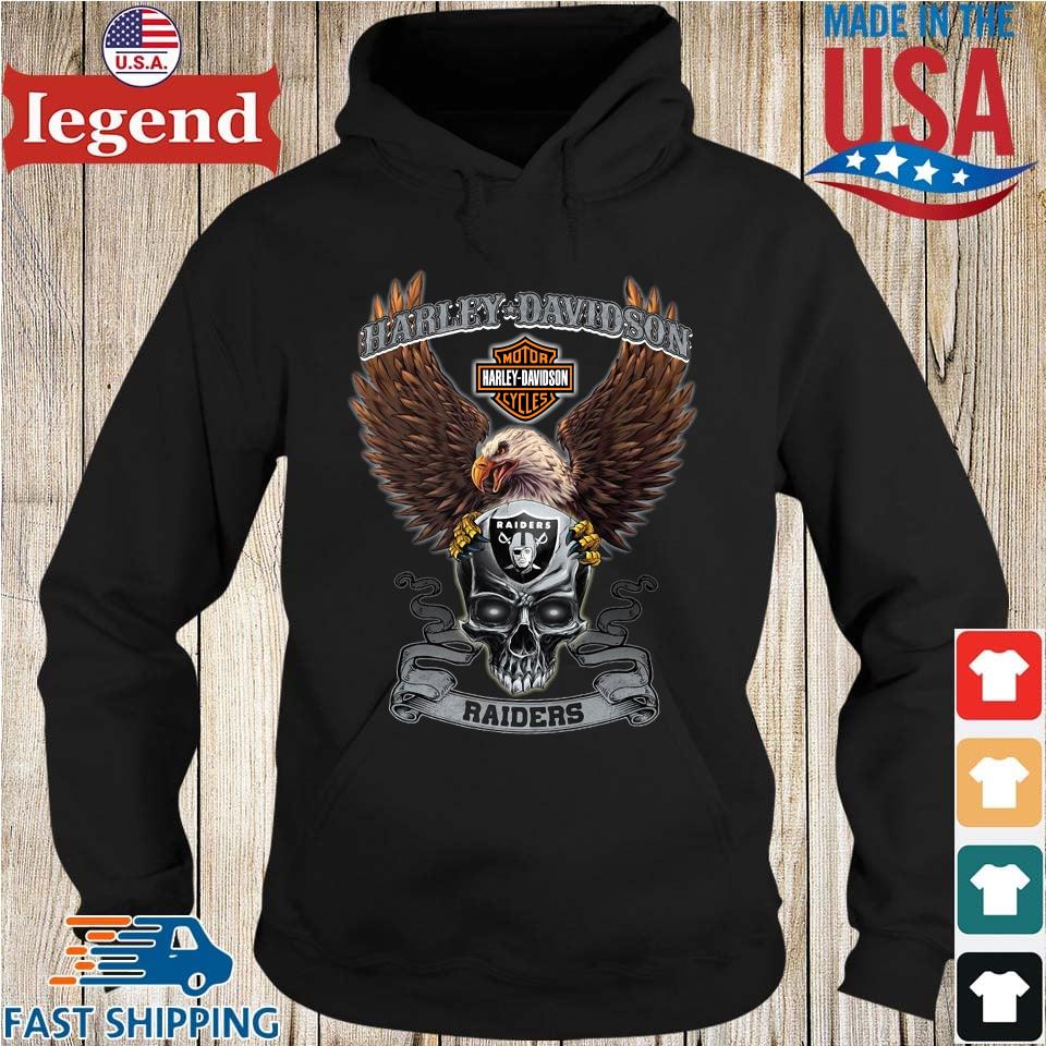 Eagle Skull Harley-Davidson Oakland Raiders shirt, hoodie, sweater, long  sleeve and tank top