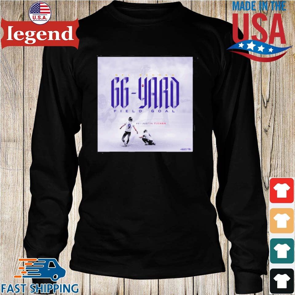 NFL Record Justin Tucker 66 Yard Field Goal Shirt, hoodie, sweater