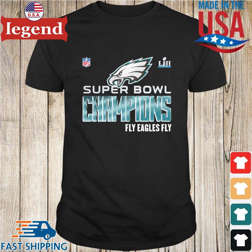 Philadelphia Eagles NFL Fly Eagles Fly Superbowl Champions Shirt Men's 5XL