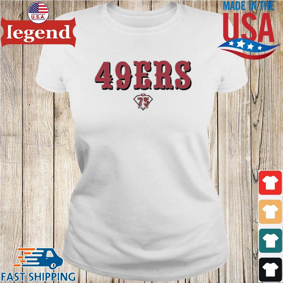 San Francisco 49Ers 75Th Anniversary Red Shirt, hoodie, sweater and long  sleeve