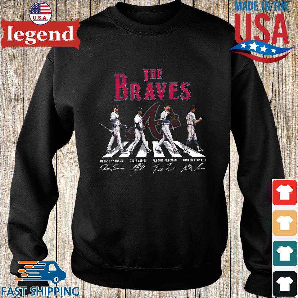 The Braves abbey road signature shirt, hoodie, sweater, long sleeve and  tank top