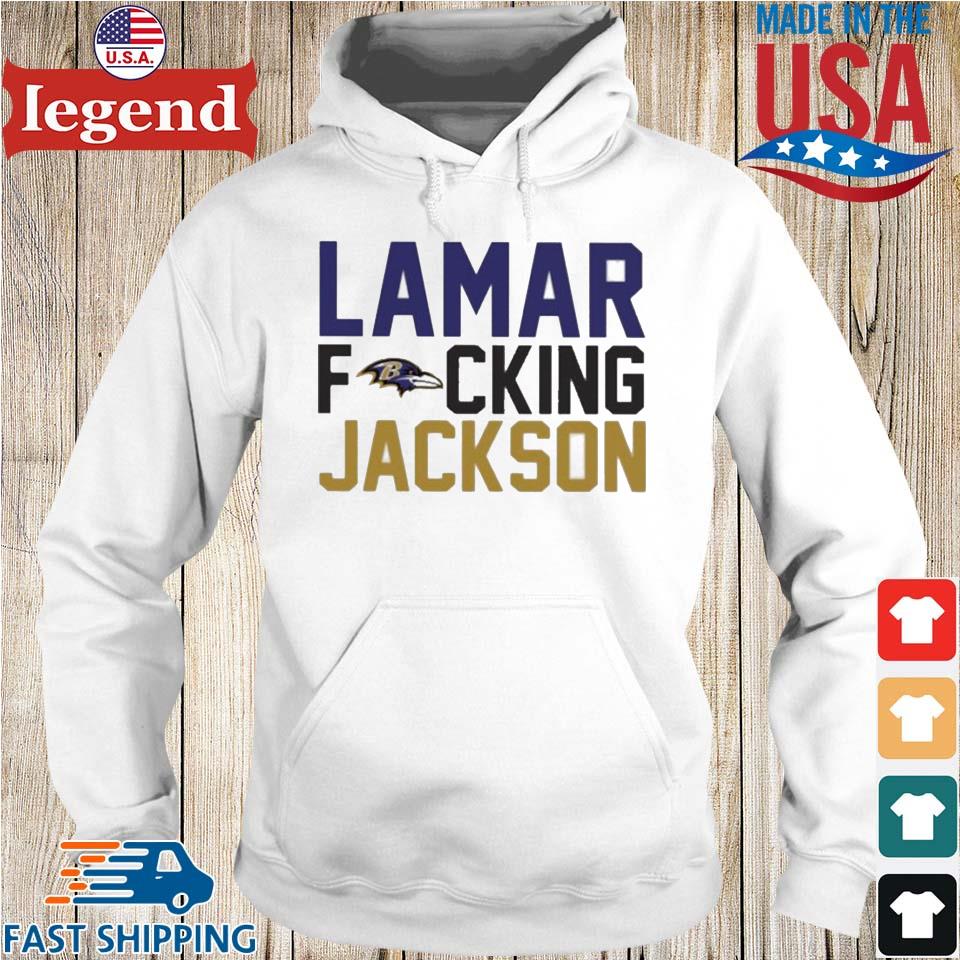 Lamar Fucking Jackson Baltimore Ravens Fan Gifts T-Shirt - Binteez