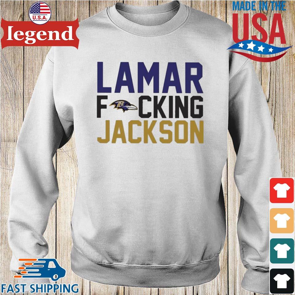 Lamar Fucking Jackson Baltimore Ravens Fan Gifts T-Shirt - Binteez