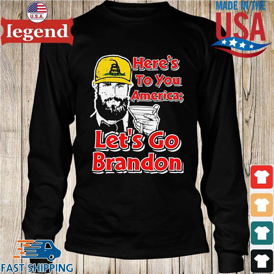 Gadsden Here's To You America Let's Go Brandon Shirt,Sweater, Hoodie, And  Long Sleeved, Ladies, Tank Top