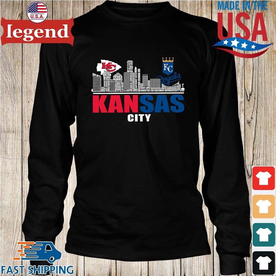 Kansas City Royals and Kansas City Chiefs shirt - T-Shirt AT Fashion LLC