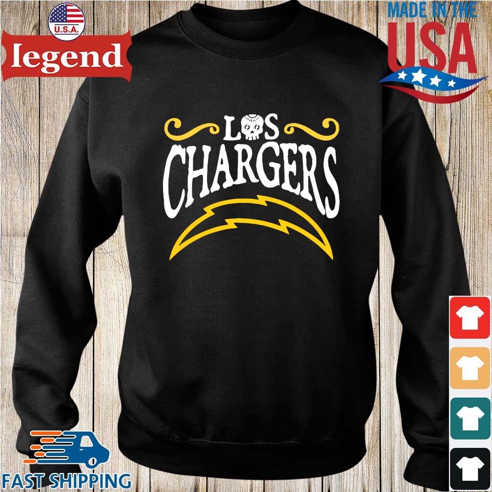 Skull Los Angeles Chargers T-Shirt, Custom prints store