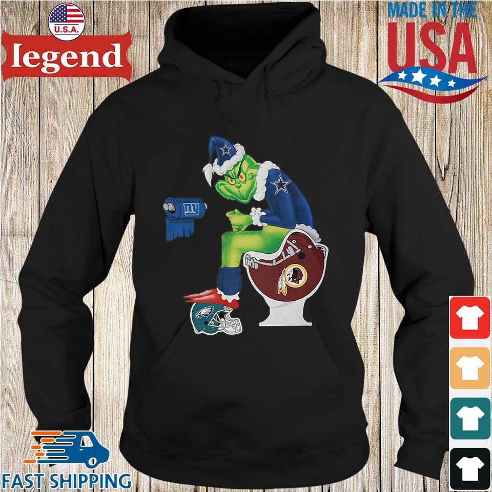 The Grinch Dallas Cowboys Shit On Washington Football Team Christmas shirt,  hoodie, sweater, long sleeve and tank top