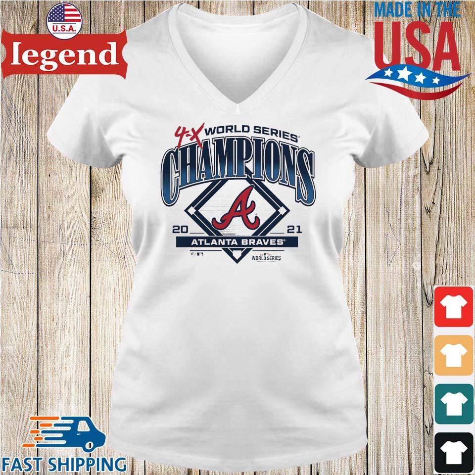 4X World Series Champions 2021 Atlanta Braves Shirt, hoodie, sweater, long  sleeve and tank top