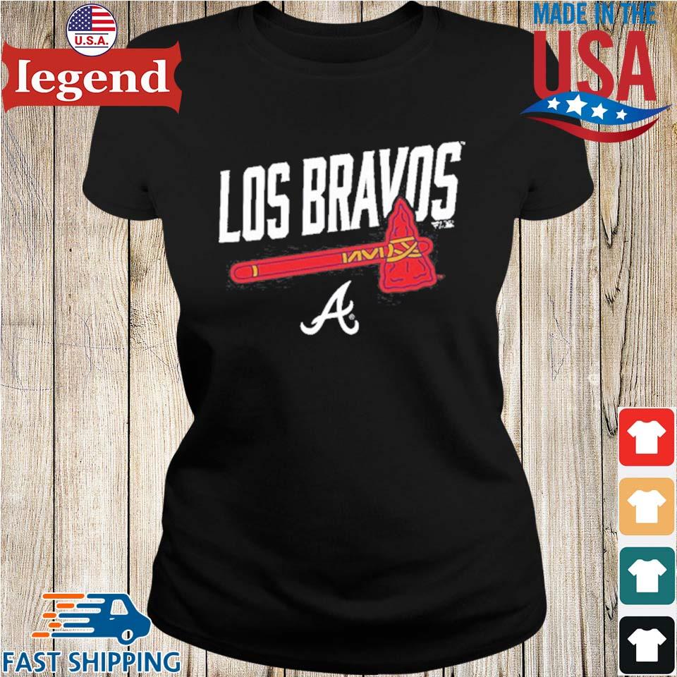 Atlanta Braves Los Bravos logo shirt, hoodie, sweater, long sleeve
