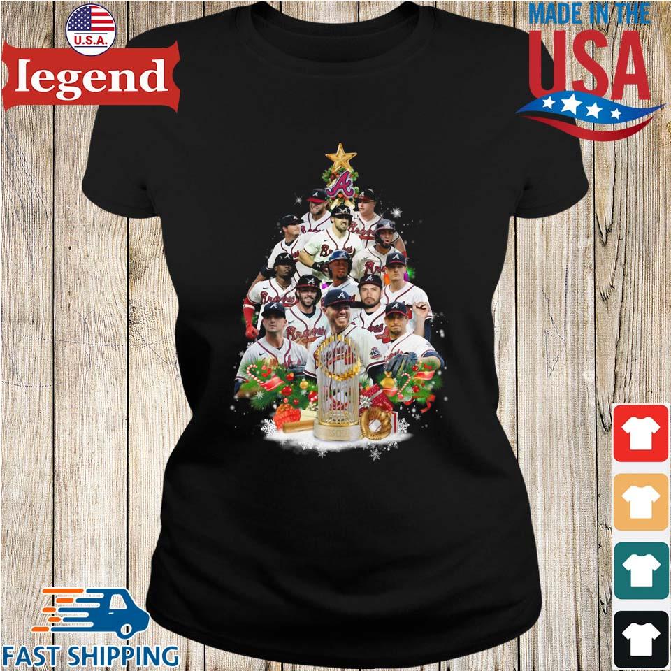 Atlanta Braves Players Christmas Tree Merry Christmas Shirt, hoodie, sweater,  long sleeve and tank top