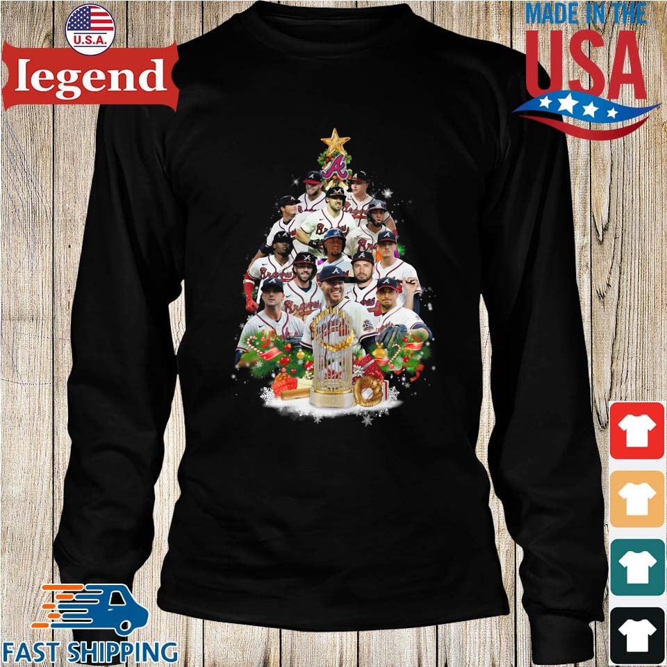 Atlanta Braves Players Christmas Tree Merry Christmas Shirt, hoodie, sweater,  long sleeve and tank top