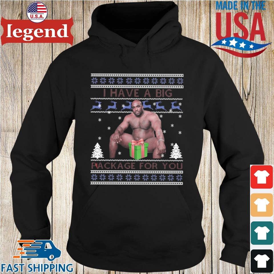 Barry Wood Meme Big Package I Have A Big package For you Ugly Christmas  Sweater,Sweater, Hoodie, And Long Sleeved, Ladies, Tank Top