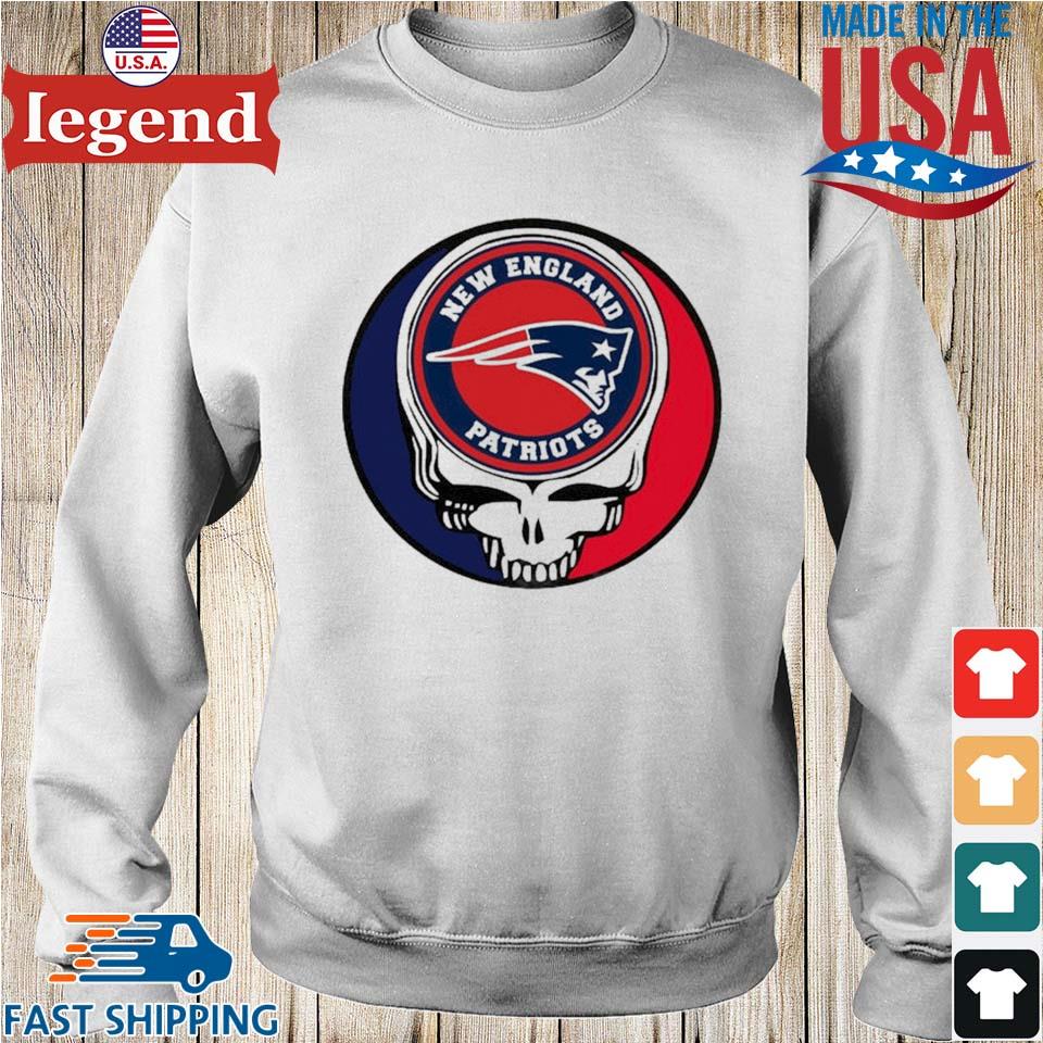 Grateful Dead Skull New England Patriot Shirt,Sweater, Hoodie, And