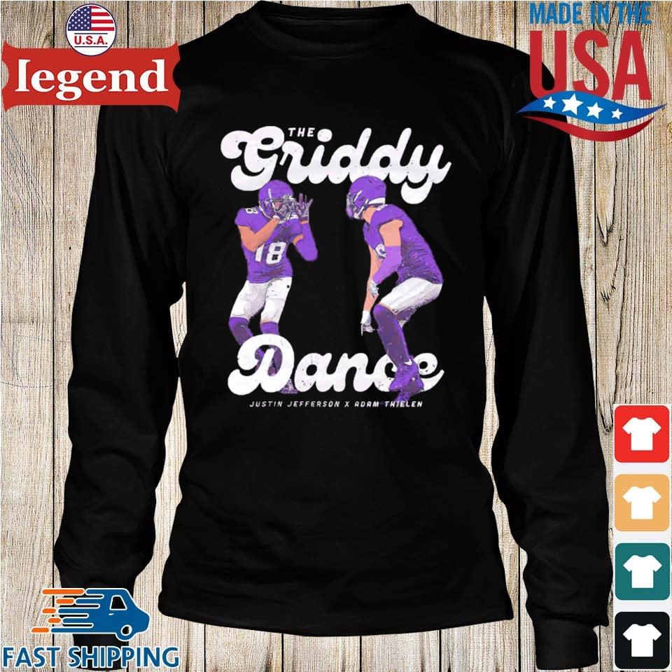 Justin Jefferson & Adam Thielen Griddy Dance WHT