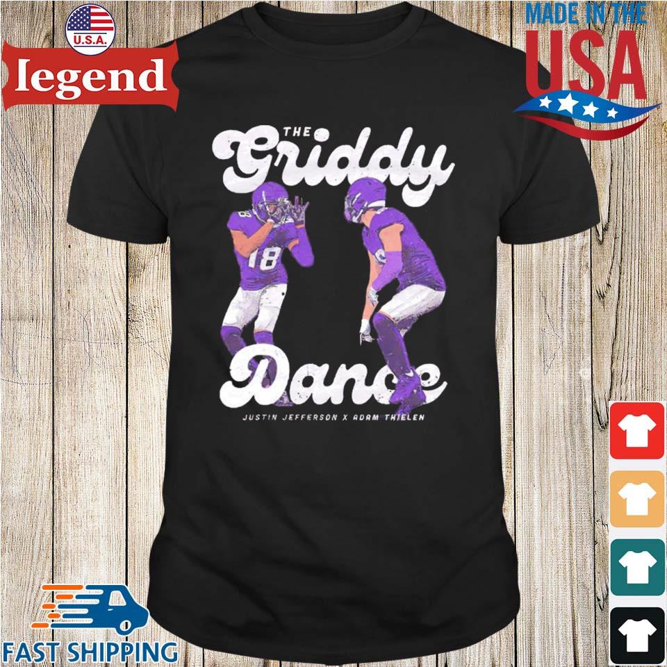 Justin Jefferson & Adam Thielen Griddy Dance WHT