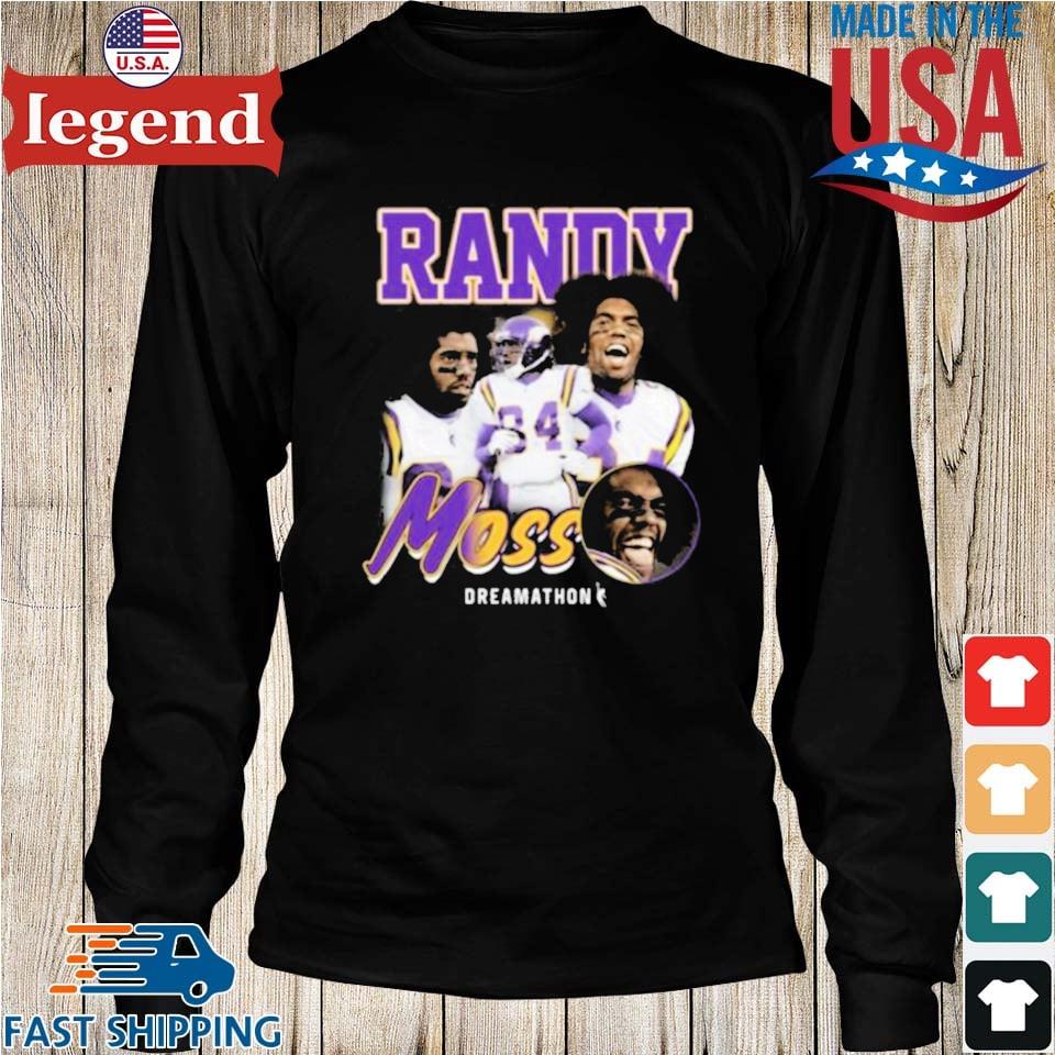 Justin Jefferson Wearing Randy Moss Dreamathon Shirt,Sweater, Hoodie, And  Long Sleeved, Ladies, Tank Top