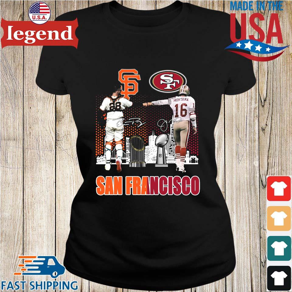 San Francisco Giants San Francisco 49ers logo heart sport gift shirt,  hoodie, sweater, long sleeve and tank top