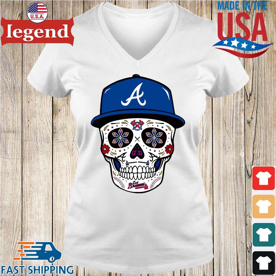 Atlanta Braves Sugar Skull shirt, hoodie, sweater and v-neck t-shirt