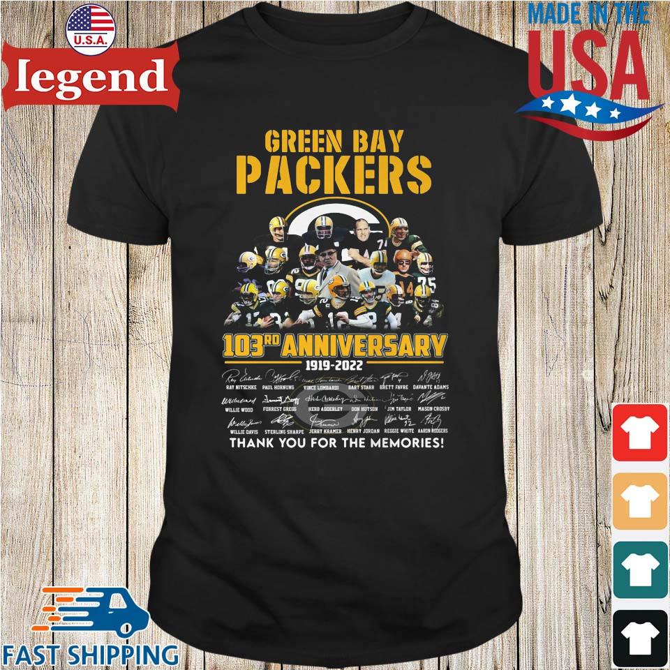 Green Bay Packers 103rd anniversary tshirt