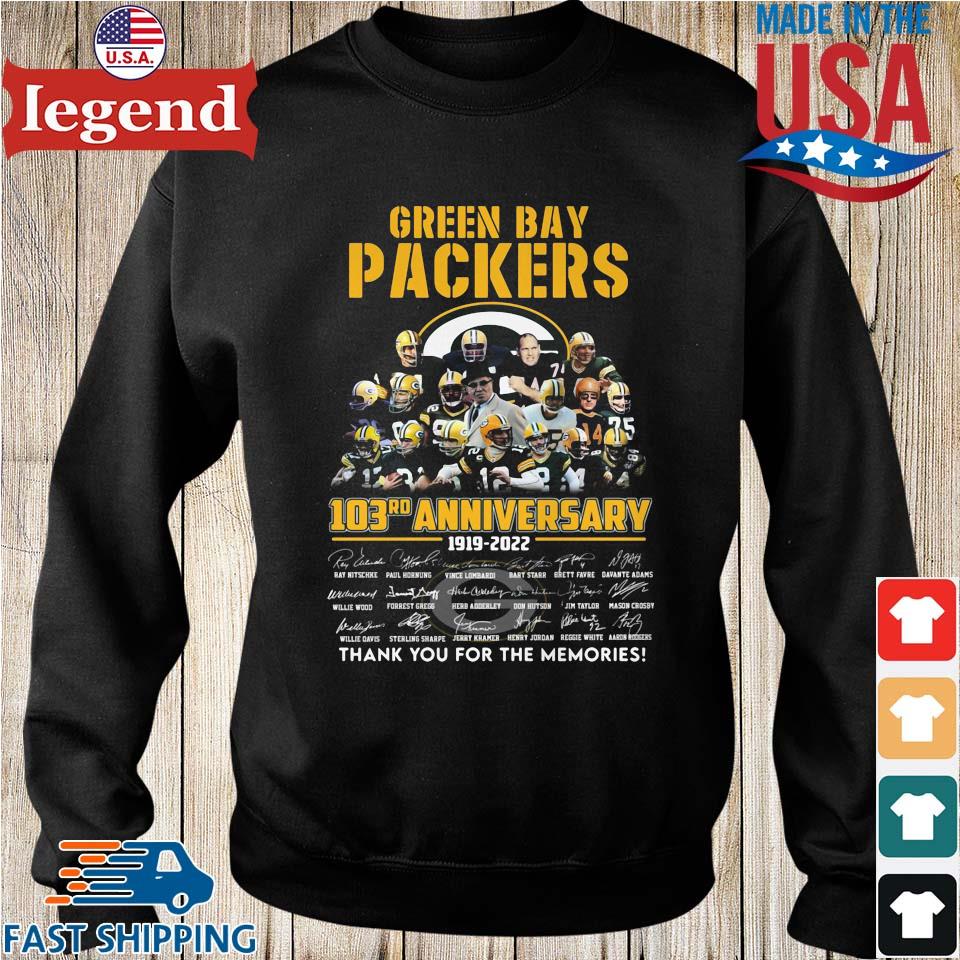 Green Bay Packers 103rd anniversary tshirt