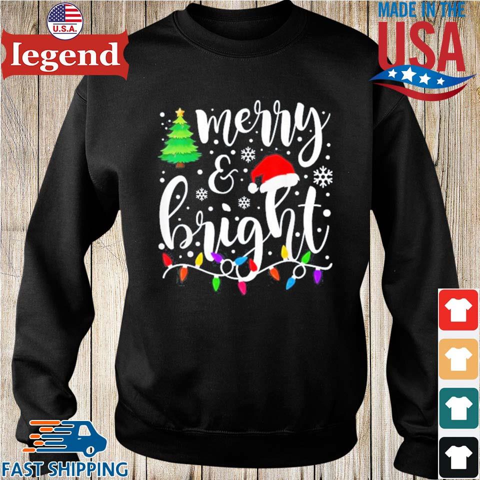 Merry And Bright Christmas Lights Family Christmas Sweater,Sweater ...