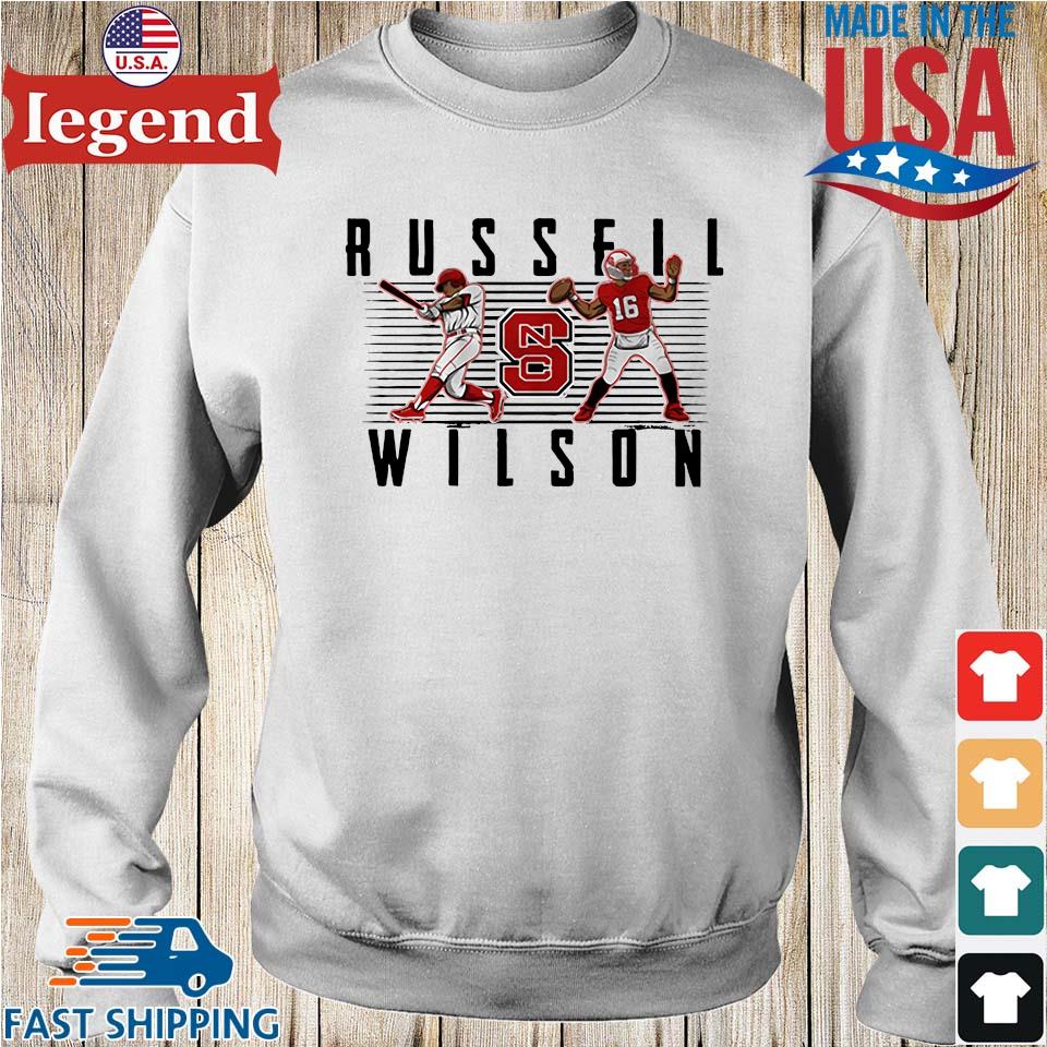 Russell Wilson Nc State Football And Baseball Shirt,Sweater, Hoodie, And  Long Sleeved, Ladies, Tank Top