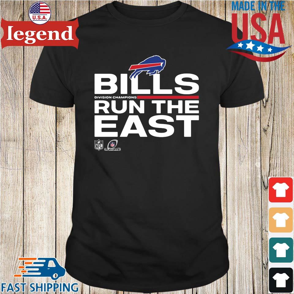 Buffalo Bills run the East back and back Division Champions 2022 logo shirt,  hoodie, sweater, long sleeve and tank top