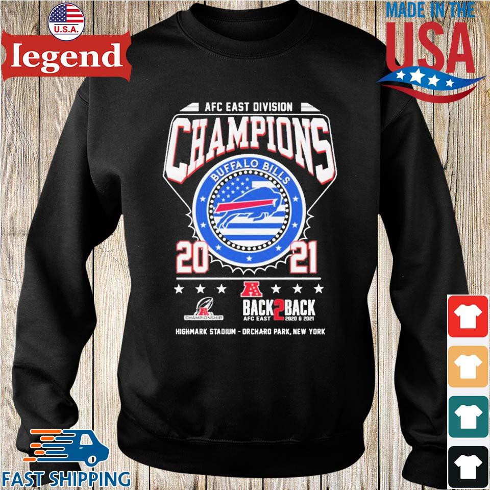 Original Buffalo bills back to back to back afc east division champions  shirt, hoodie, sweater, long sleeve and tank top