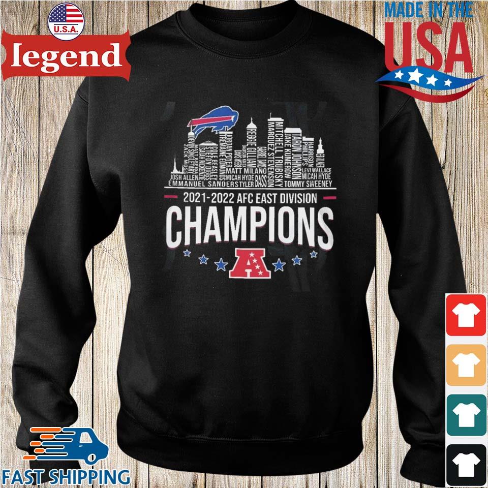 Buffalo Bills City 2021-2022 AFC East Division Champions t-shirt,Sweater,  Hoodie, And Long Sleeved, Ladies, Tank Top