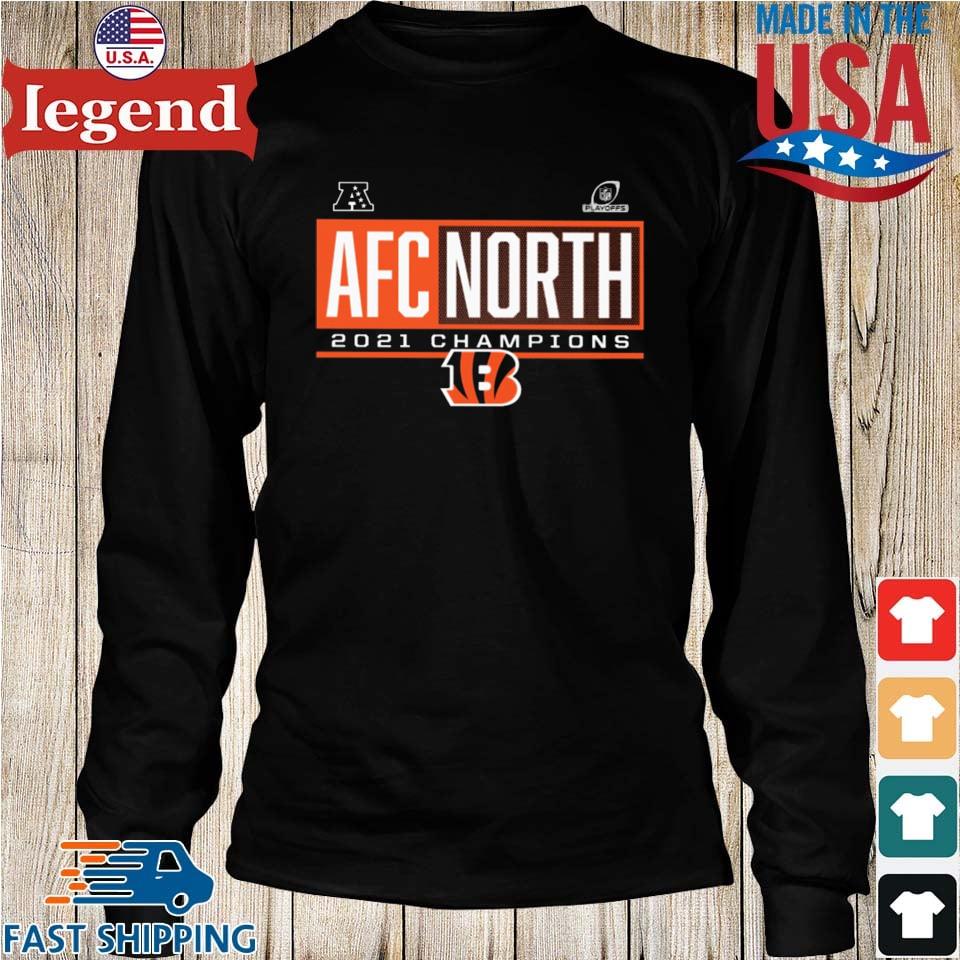 Cincinnati Bengals Playoffs AFC North 2021 Champions t-shirt, hoodie,  sweater, long sleeve and tank top