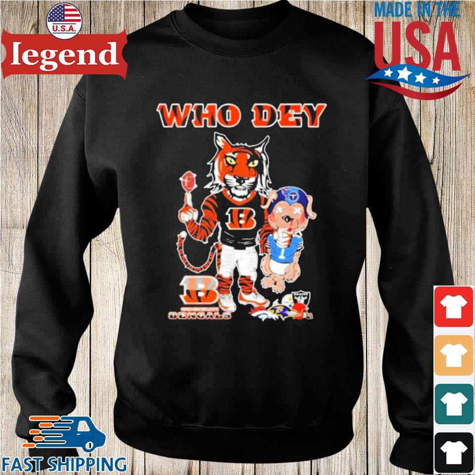 Bengals Tiger Who Dey T Shirt Style